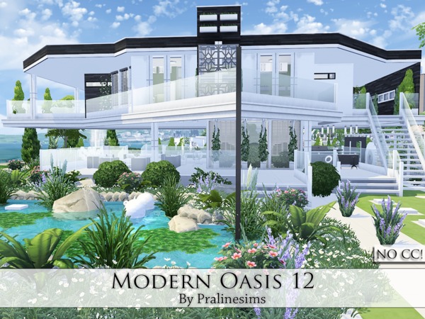 Sims 4 Modern Oasis 12 by Pralinesims at TSR