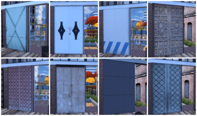 Sims 4 TS2 to TS4 Industrial Door at Dinha Gamer