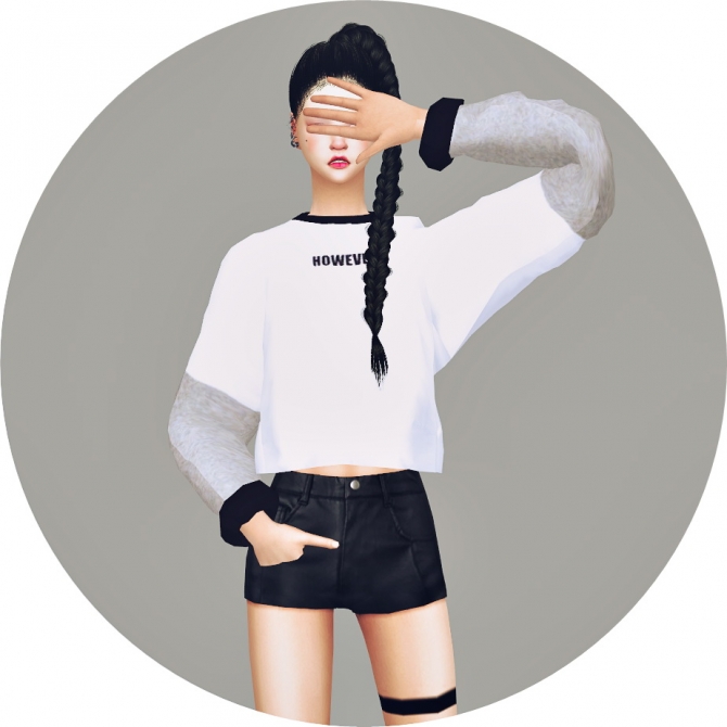 Batwing Sleeve Sweatshirt V2 at Marigold » Sims 4 Updates