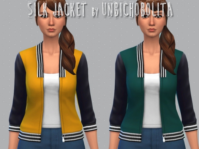 Silk jacket at Un bichobolita » Sims 4 Updates