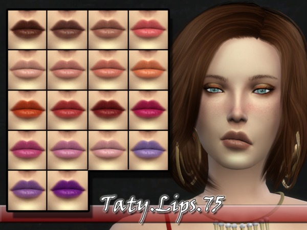 Sims 4 Taty Lips 75 by tatygagg at TSR