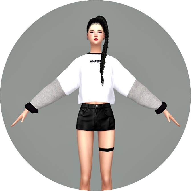 Batwing Sleeve Sweatshirt V2 at Marigold » Sims 4 Updates