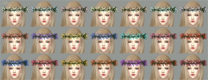 Sims 4 Gypsophila Flower Crown at Marigold