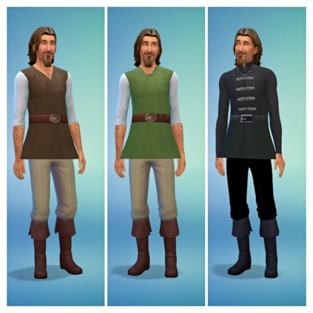 Medieval Male Shirts at SimDoughnut » Sims 4 Updates