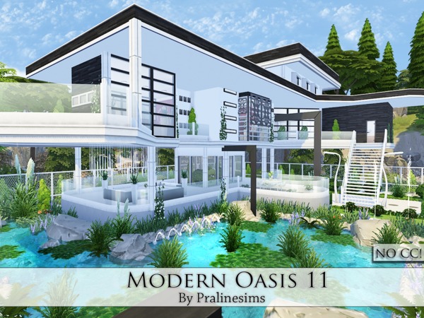 Sims 4 Modern Oasis 11 by Pralinesims at TSR
