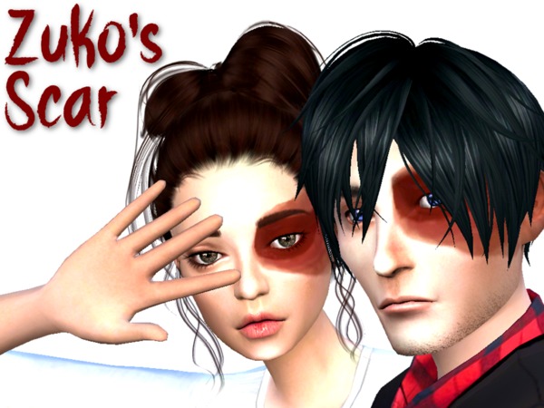 Sims 4 Zukos Scar by simmi98x at TSR