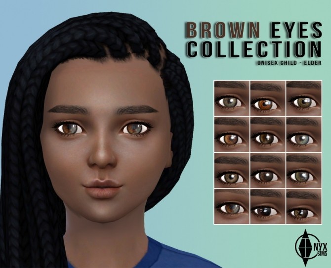 Sims 4 Brown Eyes Collection at Onyx Sims