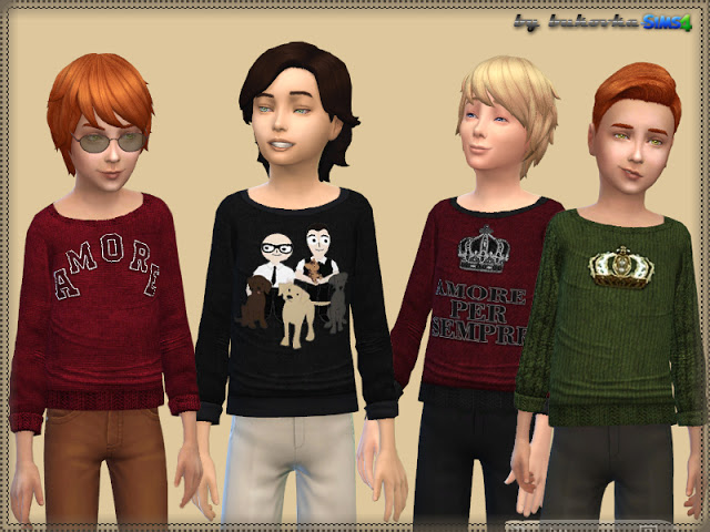 Sims 4 Sweater Amore at Bukovka