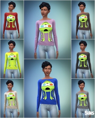 Mike 3D blouse at ts4br – Sims Center