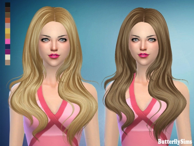 B-fly hair 186 AF No hat (PAY) at Butterfly Sims » Sims 4 Updates