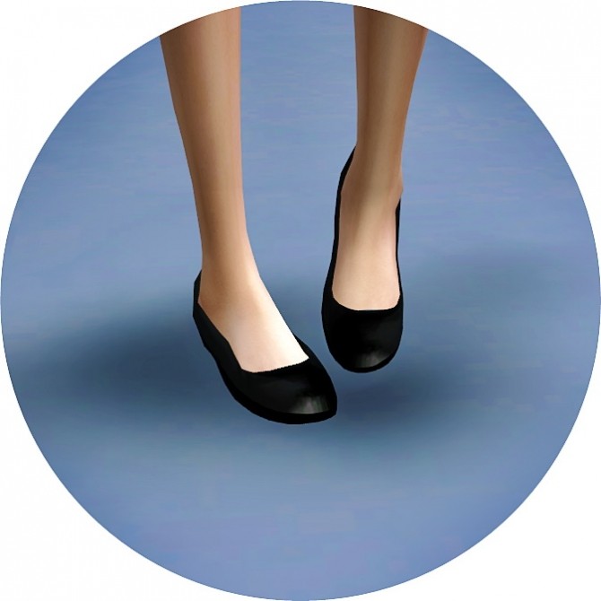 Sims 4 Basic Flat Shoes at Marigold