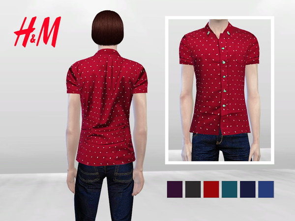 Sims 4 Tuscani Formal Shirt by McLayneSims at TSR