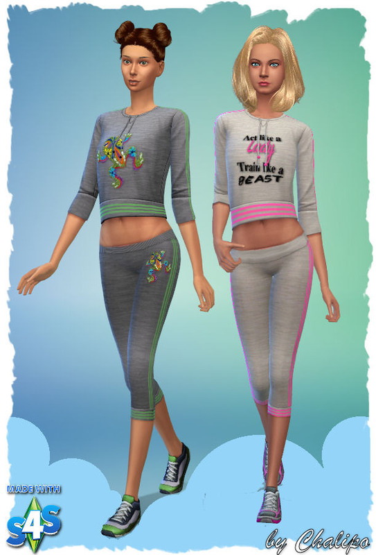 Sims 4 Sport outfit by Chalipo at All 4 Sims