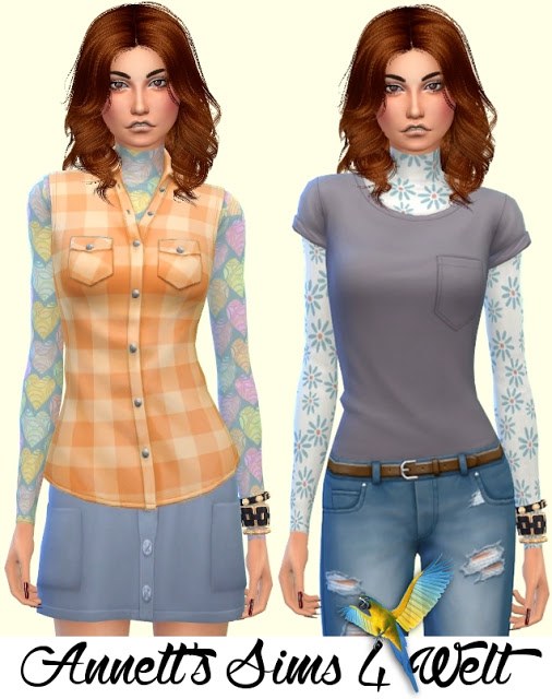 Accessory Sweater at Annett’s Sims 4 Welt » Sims 4 Updates
