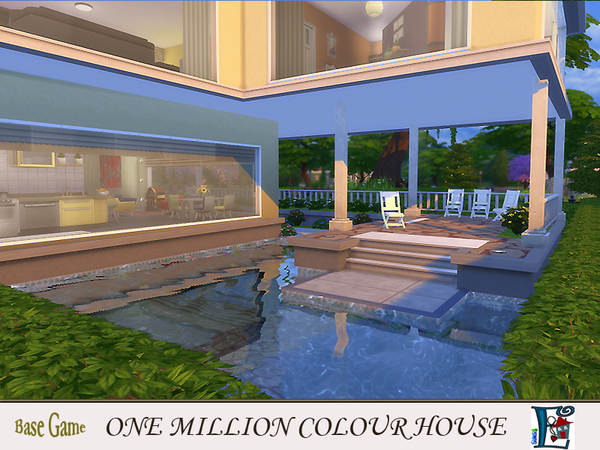 Sims 4 One million colour House by Evi at TSR