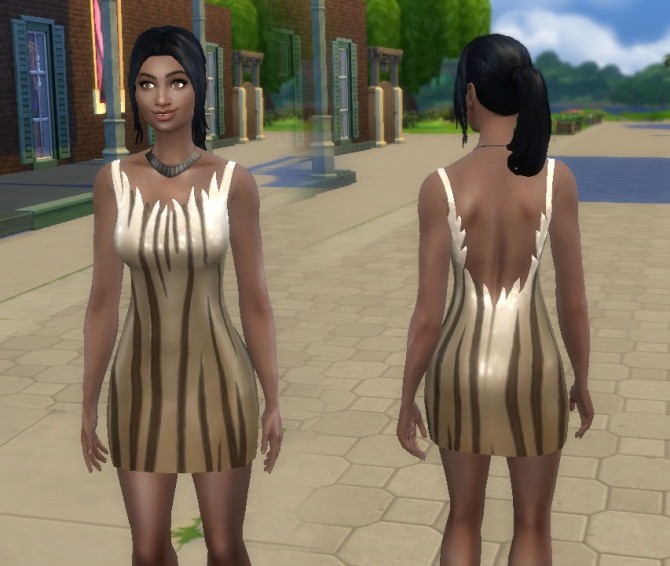 Sims 4 Flame Dress at My Stuff