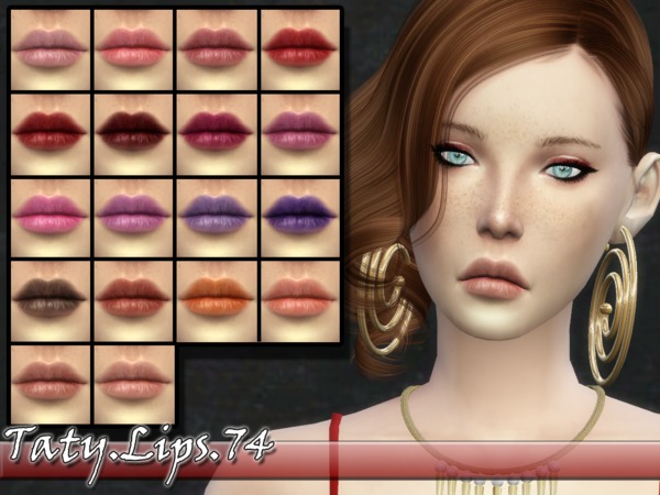 Sims 4 Taty Lips 74 by tatygagg at TSR