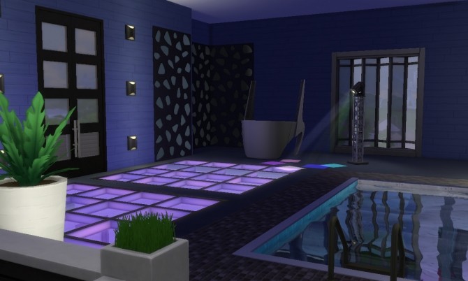 Sims 4 Apartment with pool (no CC) at Tatyana Name