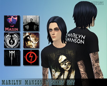 Marilyn Manson t-shirt set at Jezz Sims