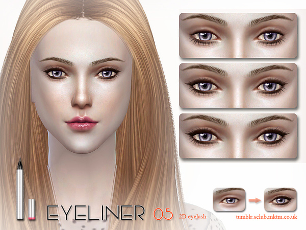 Sims 4 Eyeliner 05 by S Club LL at TSR