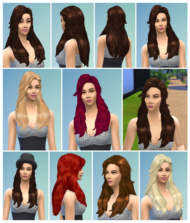 Sims 4 Eva in Paradise Hair at Birksches Sims Blog