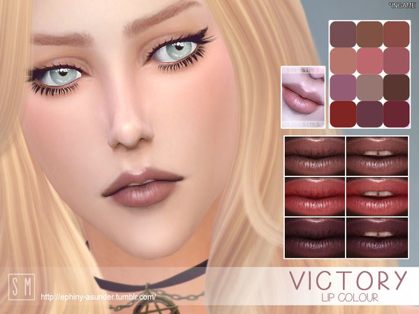 Sims 4 Victory Lip Colour by Screaming Mustard at TSR