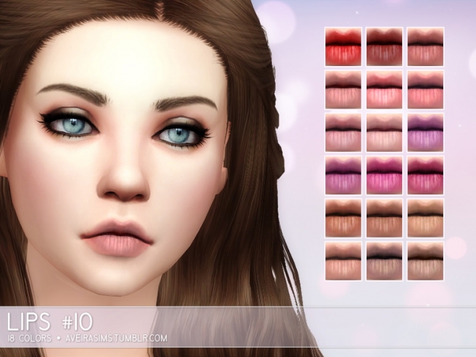 Lips #10 at Aveira Sims 4 » Sims 4 Updates