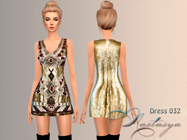 Sims 4 Embelished mini dress 032 by Nastasya at TSR