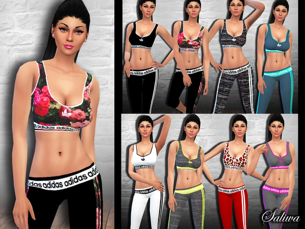 Sims 4 New Style Athletic Outfits by Saliwa at TSR