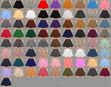 Flare skirt V1 Single color at Marigold » Sims 4 Updates