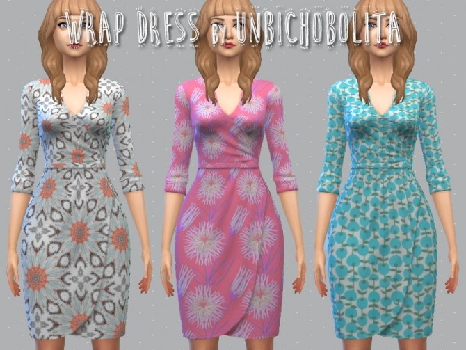 Sims 4 Wrap dress at Un bichobolita