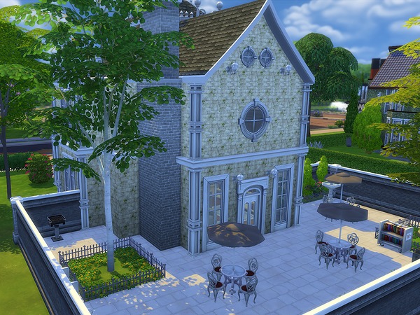 Sims 4 Victorian Library by Ineliz at TSR
