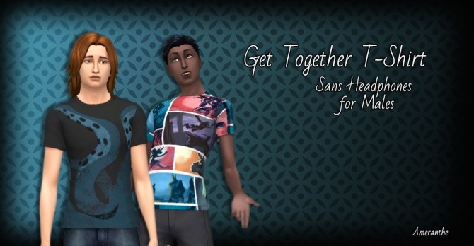 Sims 4 Get Together T Shirt for Males at Ameranthe – Camera Obscura