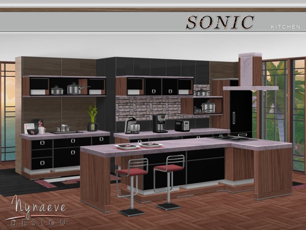 Sims 4 Sonic Kitchen by NynaeveDesign at TSR