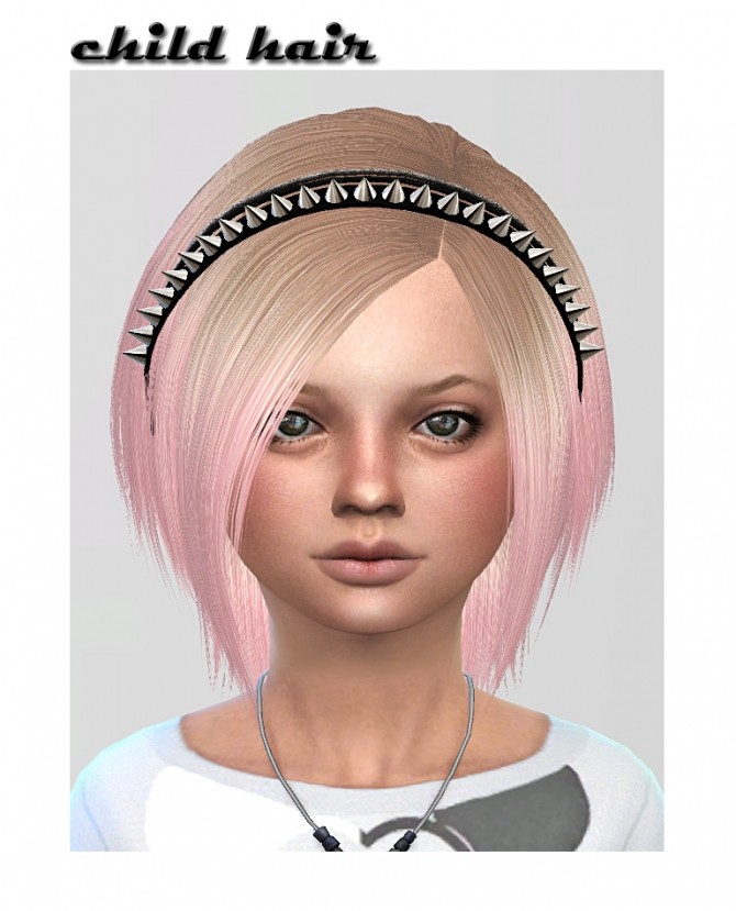 Sims 4 HA2D’s hair converted for child at ShojoAngel