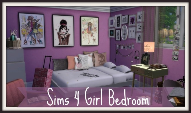Sims 4 Girl Bedroom at Dinha Gamer
