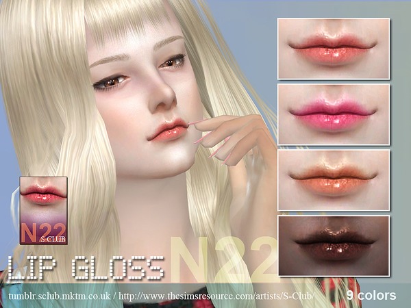 Sims 4 Lipstick 22 by S Club WM at TSR