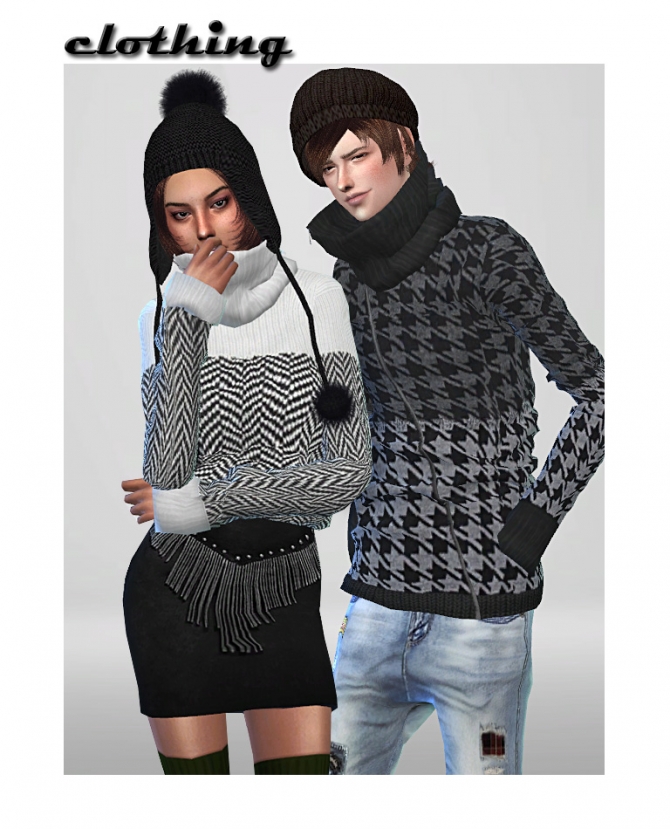 2 sweaters at ShojoAngel » Sims 4 Updates