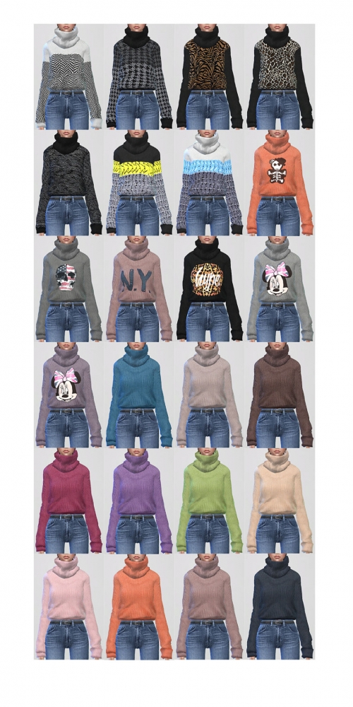 2 sweaters at ShojoAngel » Sims 4 Updates