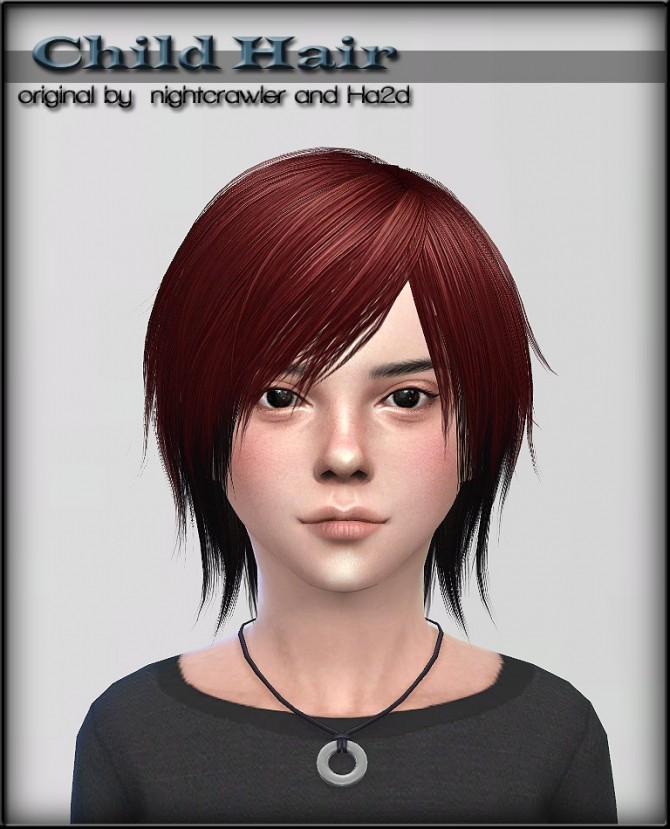 Sims 4 Nightcrawler & ha2d converted hairs for kids at ShojoAngel