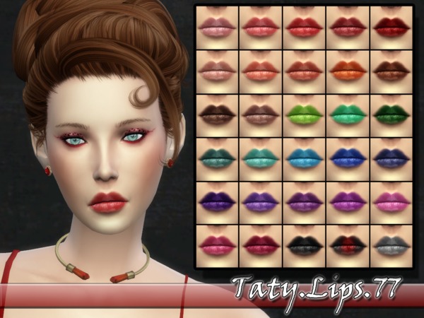 Sims 4 Taty Lips 77 by tatygagg at TSR