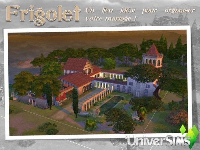 Sims 4 Frigolet rehabilitated old abbey by Sasha at L’UniverSims