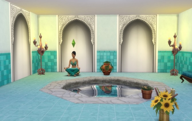 Sims 4 Alhambra Moorish Arch 2 colors by Velouriah at TSR