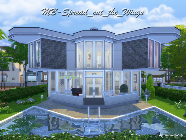 Sims 4 MB Spread out the Wings house by matomibotaki at TSR