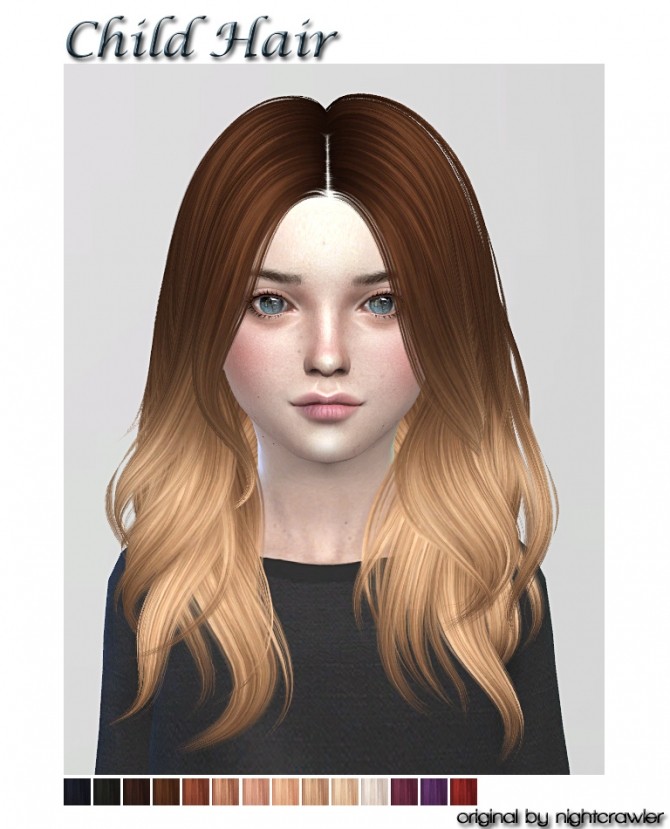 Sims 4 Nightcrawler & ha2d child hairs edit at ShojoAngel