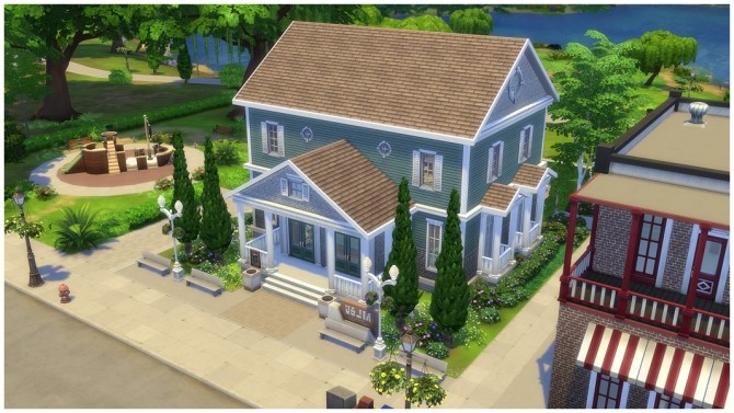 Sims 4 Lakeview Library No CC by Jasmea at Mod The Sims