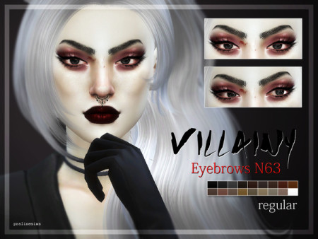 Villainy Eyebrows Shaved + Natural By Pralinesims At Tsr » Sims 4 Updates