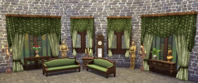 Sims 4 The Sims Medieval Curtains at Historical Sims Life