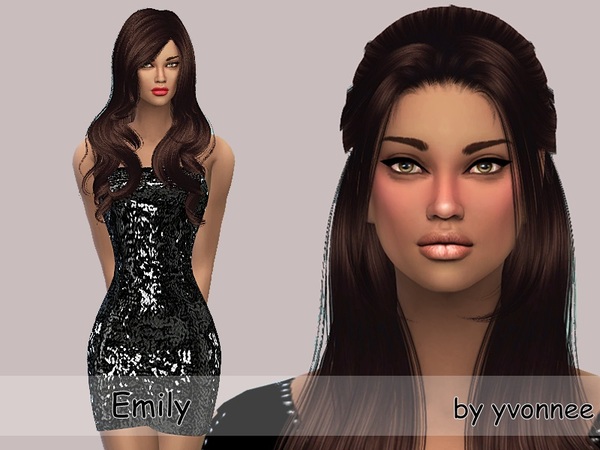 Sims 4 Emily by yvonnee at TSR
