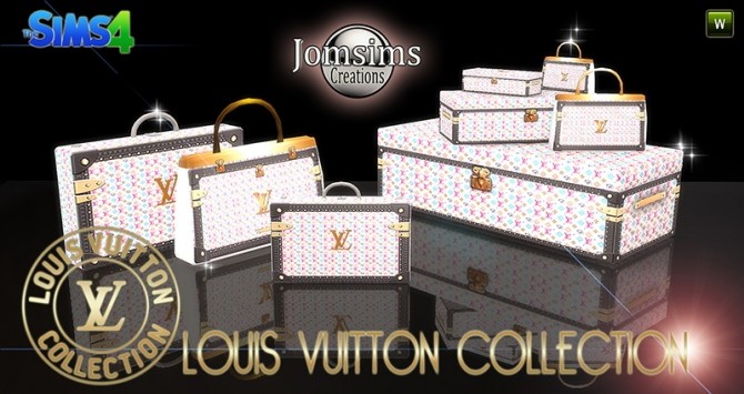 Sims 4 Travel bags decor at Jomsims Creations